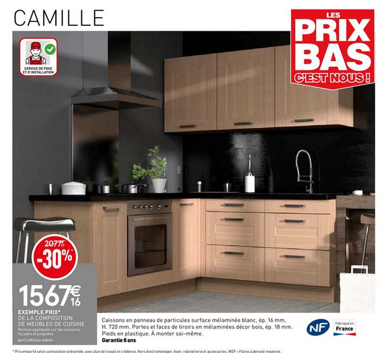 meubles de cuisine camille