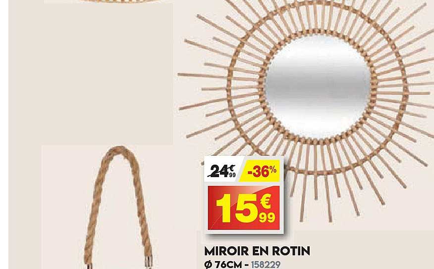 Miroir En Rotin