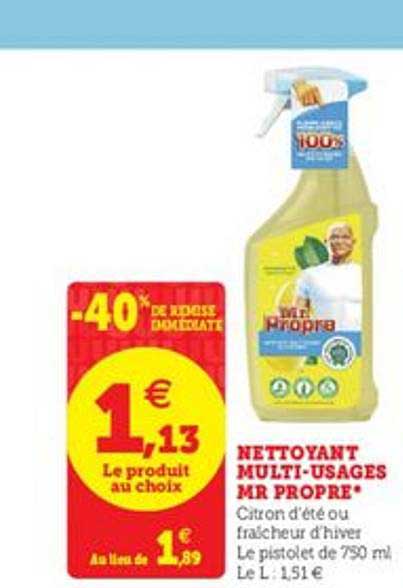nettoyant multi-usages mir propre
