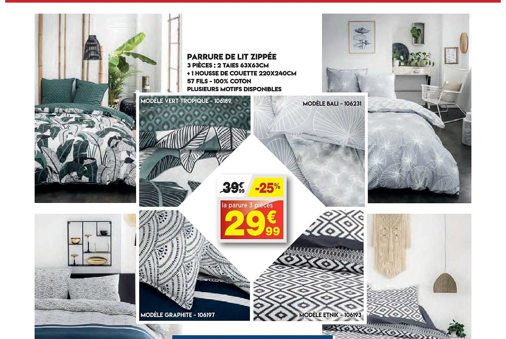 parure de lit zippée