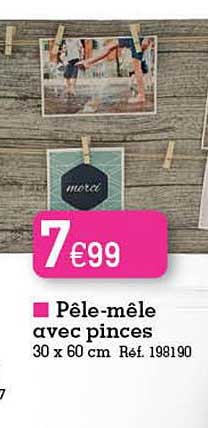 pêle-mêle avec pinces