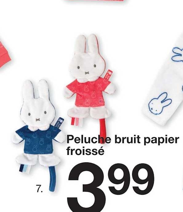 peluche bruit papier froissé