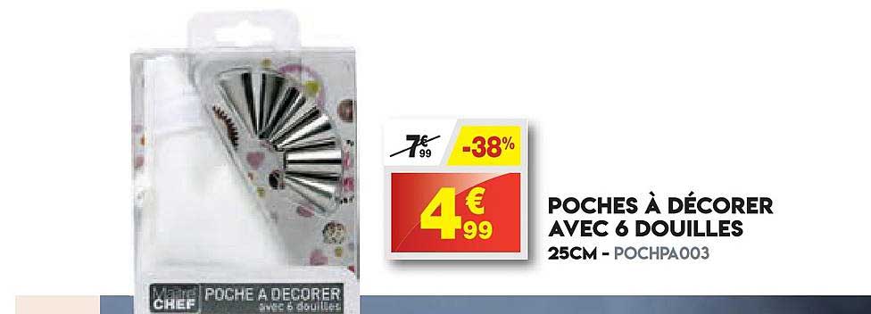 Poches à Décorer Avec 6 Douilles