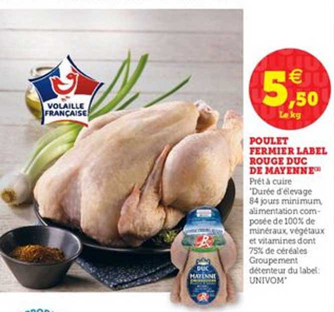 poulet fermier label rouge duc de mayenne