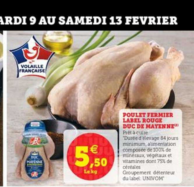 poulet fermier label rouge duc de mayenne