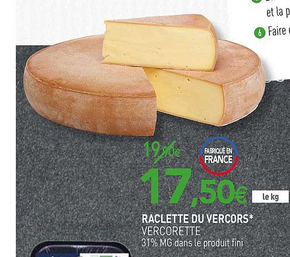 raclette du vercors vercorette