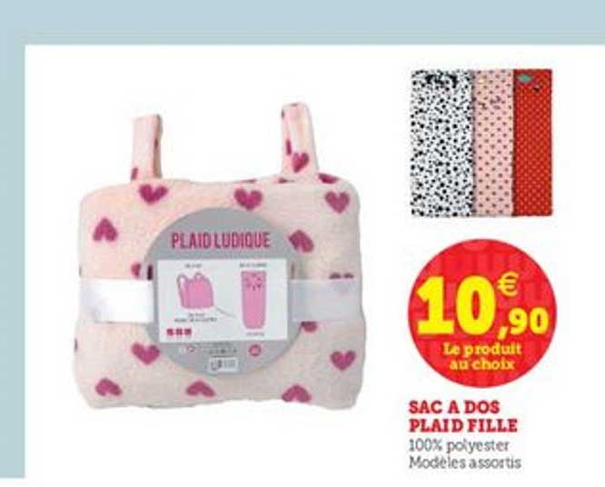 Sac à Dos Plaid Fille