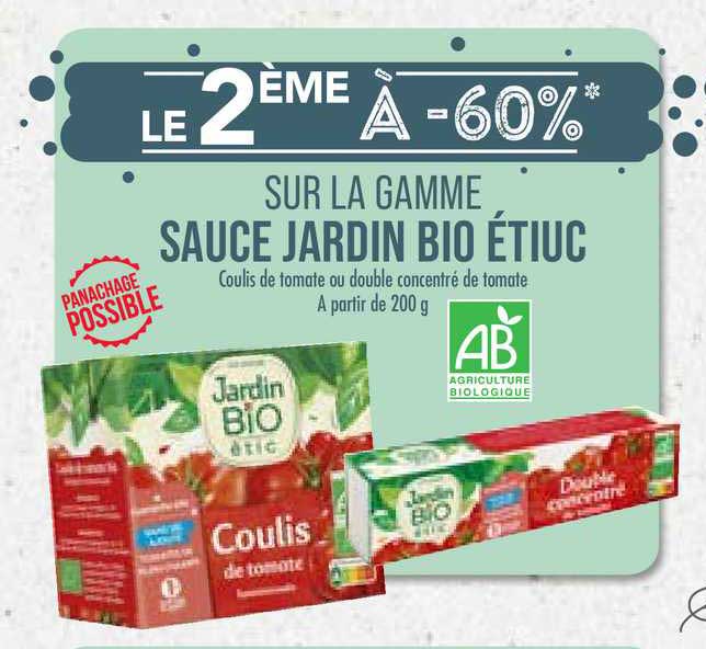 Sauce Jardin Bio étic