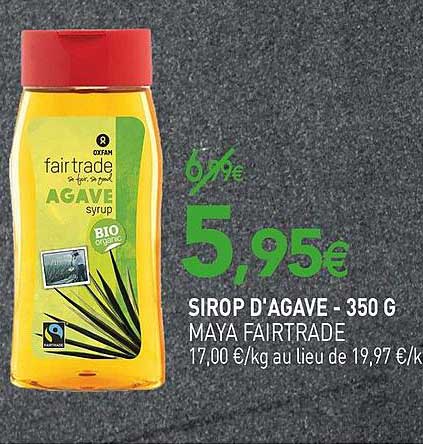 sirop d'agave maya fairtrade