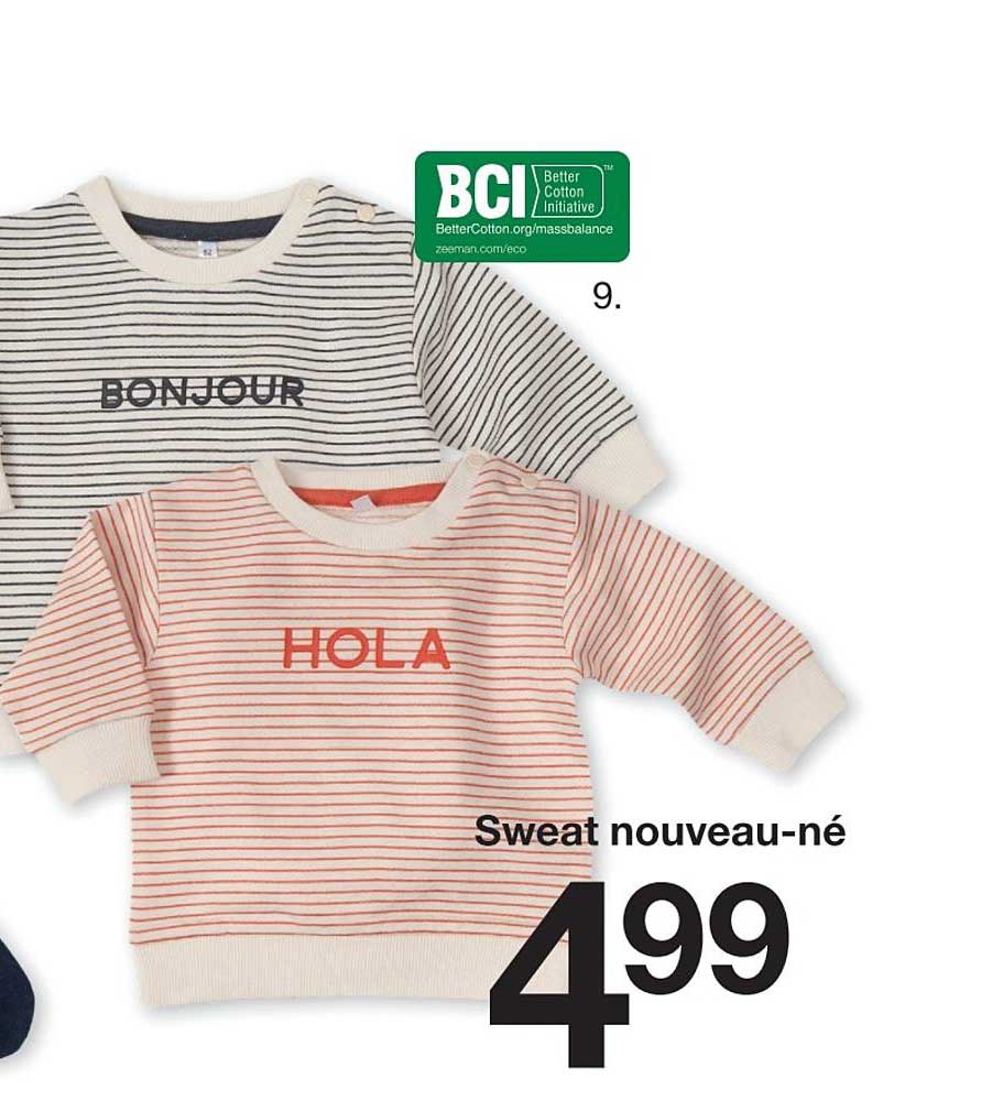 sweat nouveau né