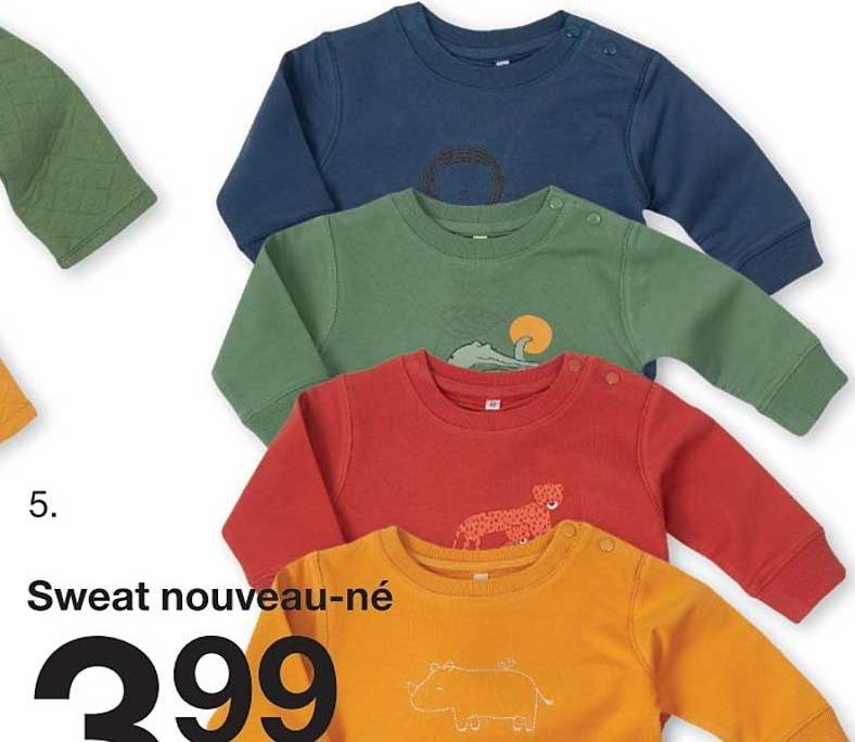 sweat nouveau né