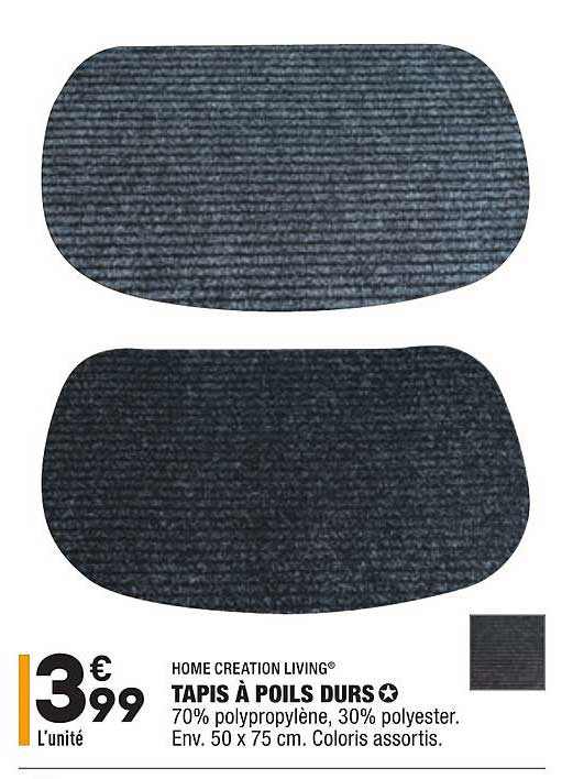 tapis à poils durs home creation living