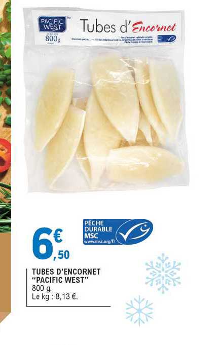 tubes d'encornet "pacific west"