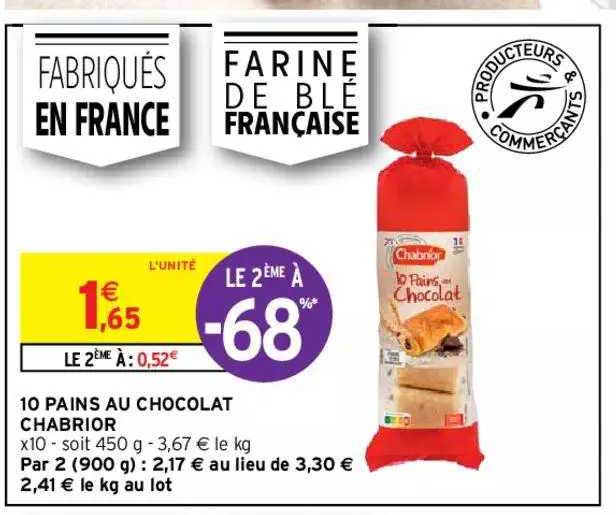 10 Pains Au Chocolat Chabrior