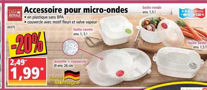 accessoire pour micro-ondes casa royale