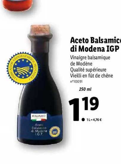 Aceto Balsamico Di Modena Igp Italiamo