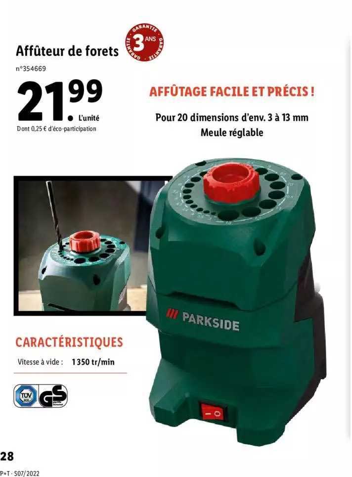 Affûteur De Forets Parkside