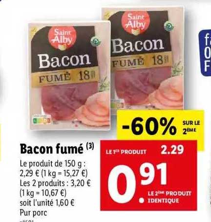bacon fumé saint alby