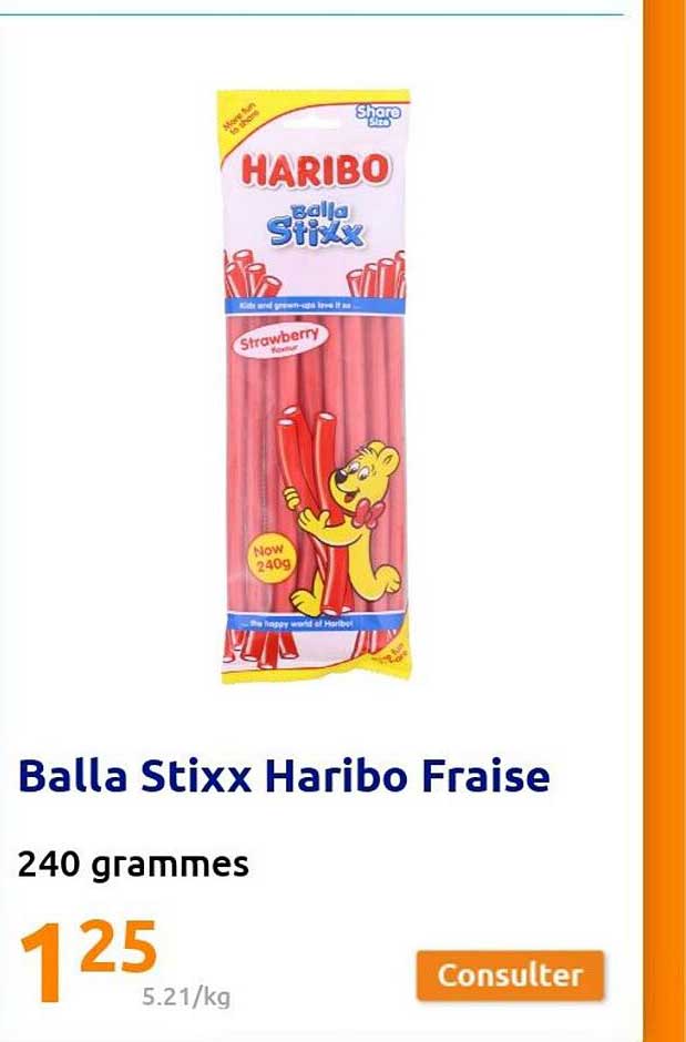 balla stixx haribo fraise