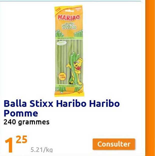 balla stixx haribo haribo pomme