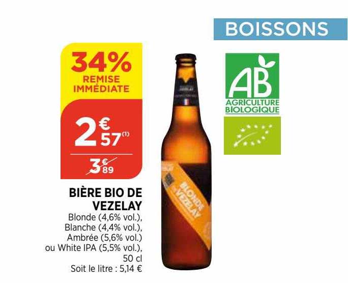 bière bio de vezelay