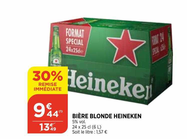 Bière Blonde Heineken