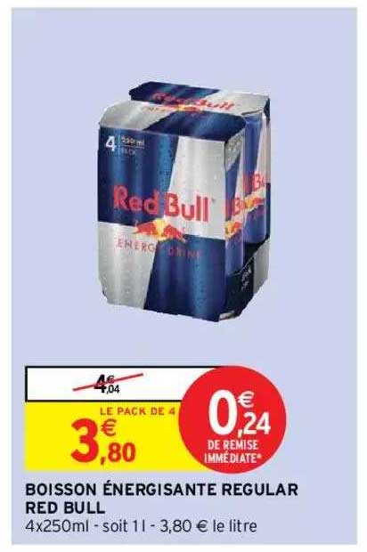 boisson énergisante regular red bull