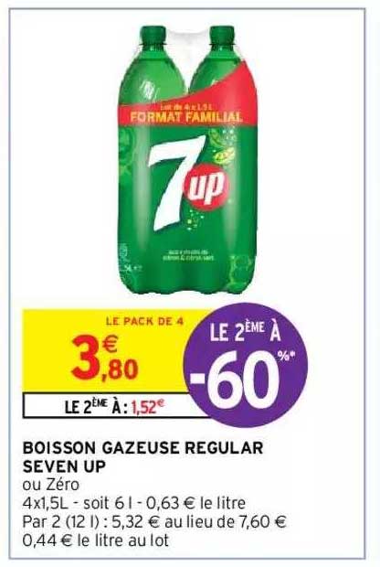 boisson gazeuse regular seven up