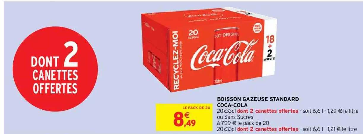 boisson gazeuse standard coca-cola