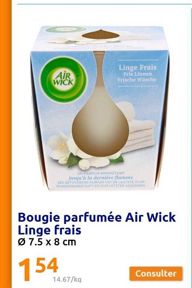 Bougie Parfumée Air Wick Linge Frais