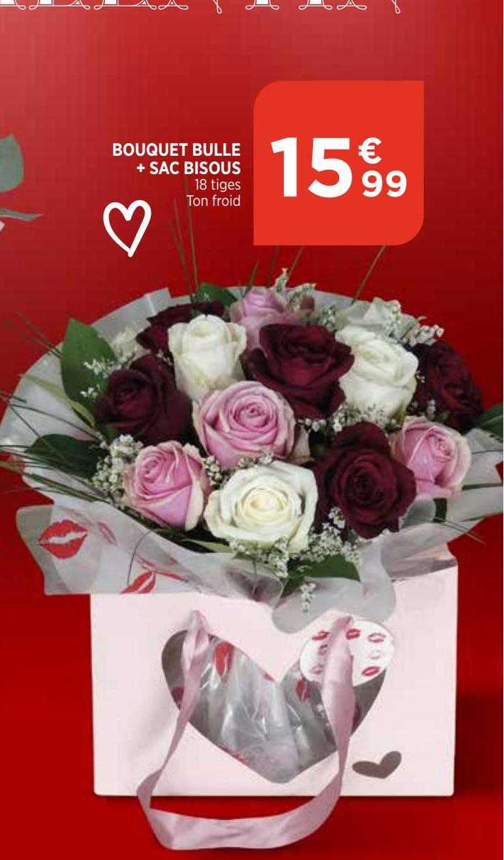 bouquet bulle + sac bisous