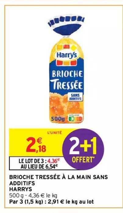 Brioche Tressée à La Main Sans Additifs Harrys