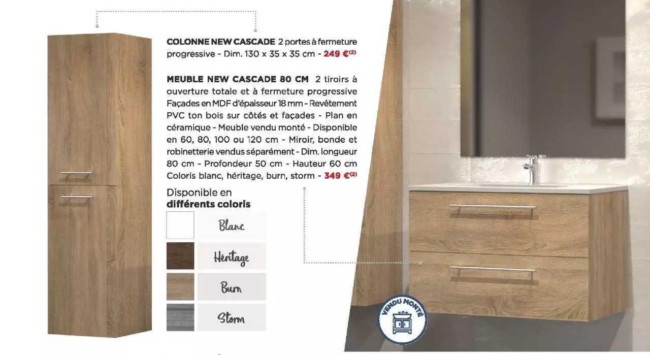 Colonne New Cascade Meuble New Cascade 80 Cm