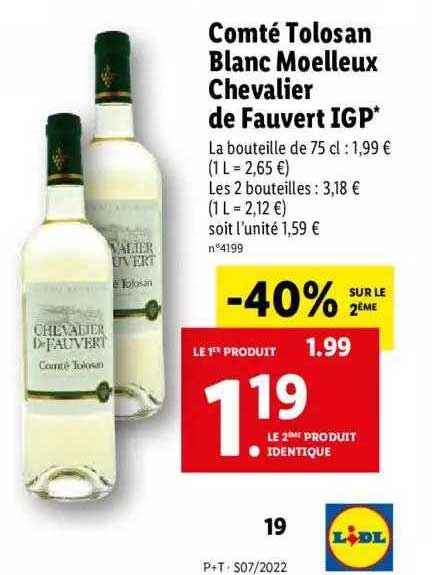 comté tolosan blanc moelleux chevalier de fauvert igp