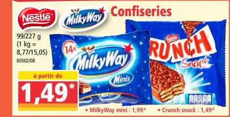confiseries milky way nestlé