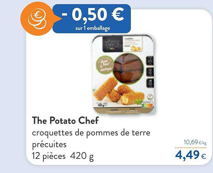 croquettes de pommes de terre précuites the potato chef