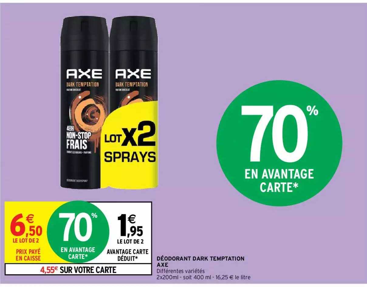 Déodorant Dark Temptation Axe