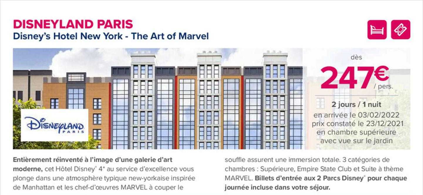 Disneyland Paris : Disney's Hotel New York - The Art Of Marvel