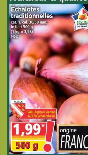 échalotes traditionnelles