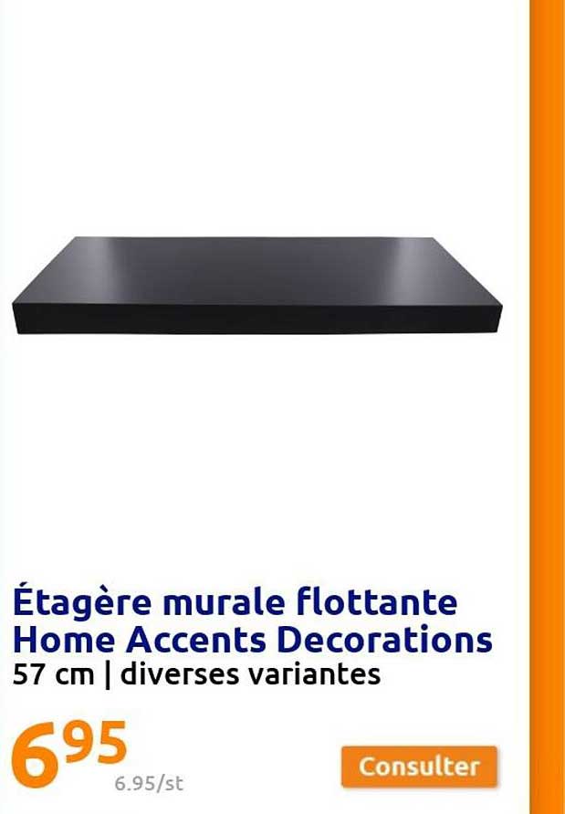 étagère murale flottante home accents décorations