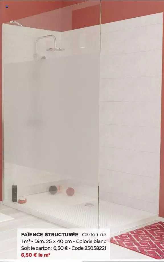 faïence structurée