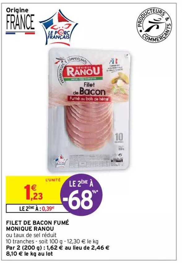 filet de bacon fumé monique ranou