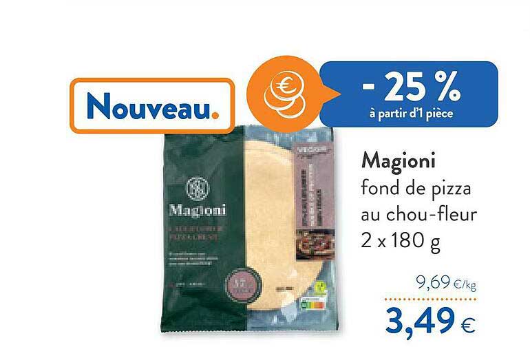 fond de pizza au chou-fleur magioni