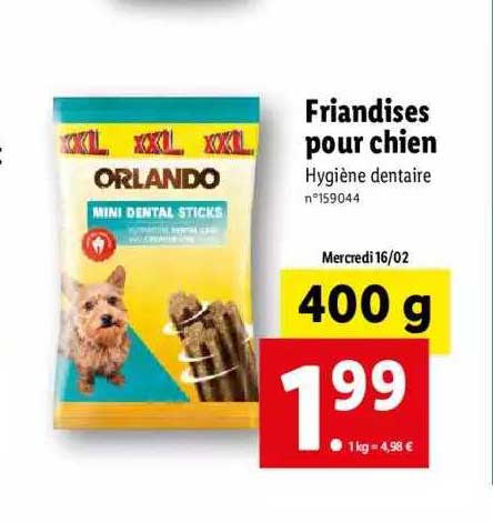 friandises pour chien orlando