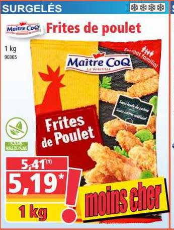 frites de poulet maître coq