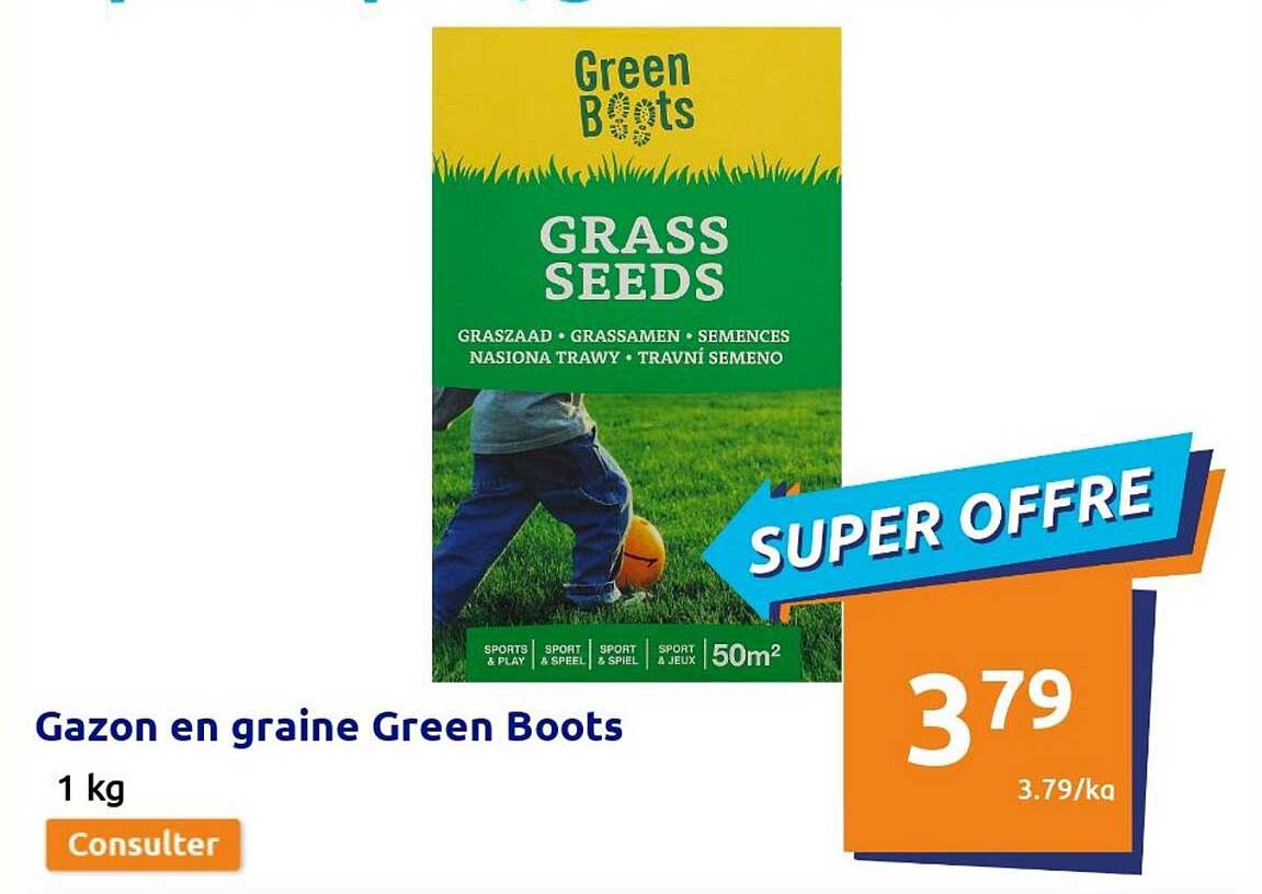 gazon en graine green boots