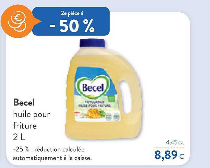 huile pour friture becel
