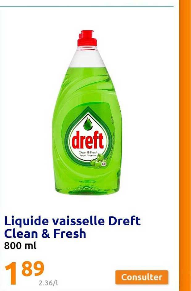 Liquide Vaisselle Dreft Clean & Fresh