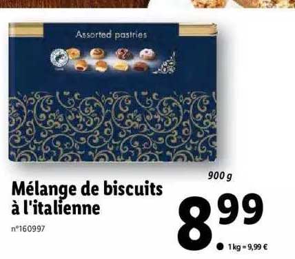 mélange de biscuits à l'italienne