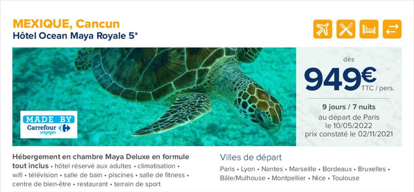 mexique, cancun : hôtel ocean maya royale 5*